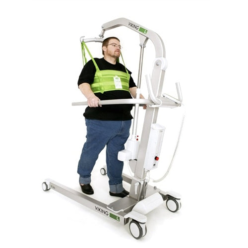 Hillrom Viking L  Mobile Lift in use while a patient walks