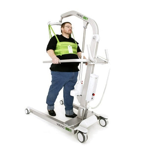 Hillrom Viking L  Mobile Lift in use while a patient walks