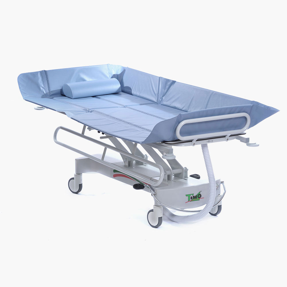 Hydraulic Shower Trolley with Adjustable Backrest