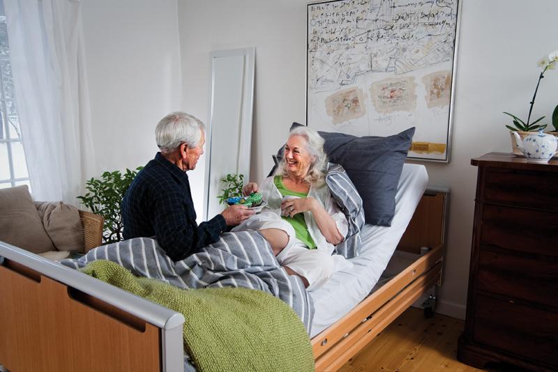 Invacare Etude Plus Profiling Bed in use