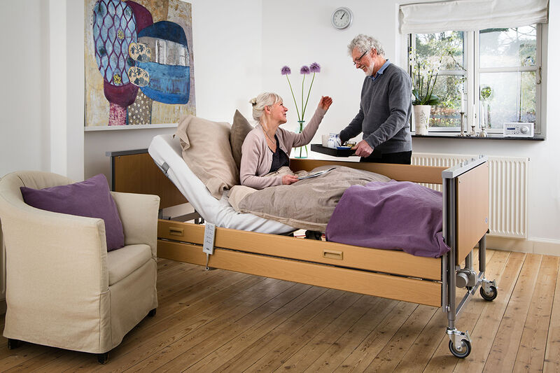 Invacare Accent Bed in use at home 