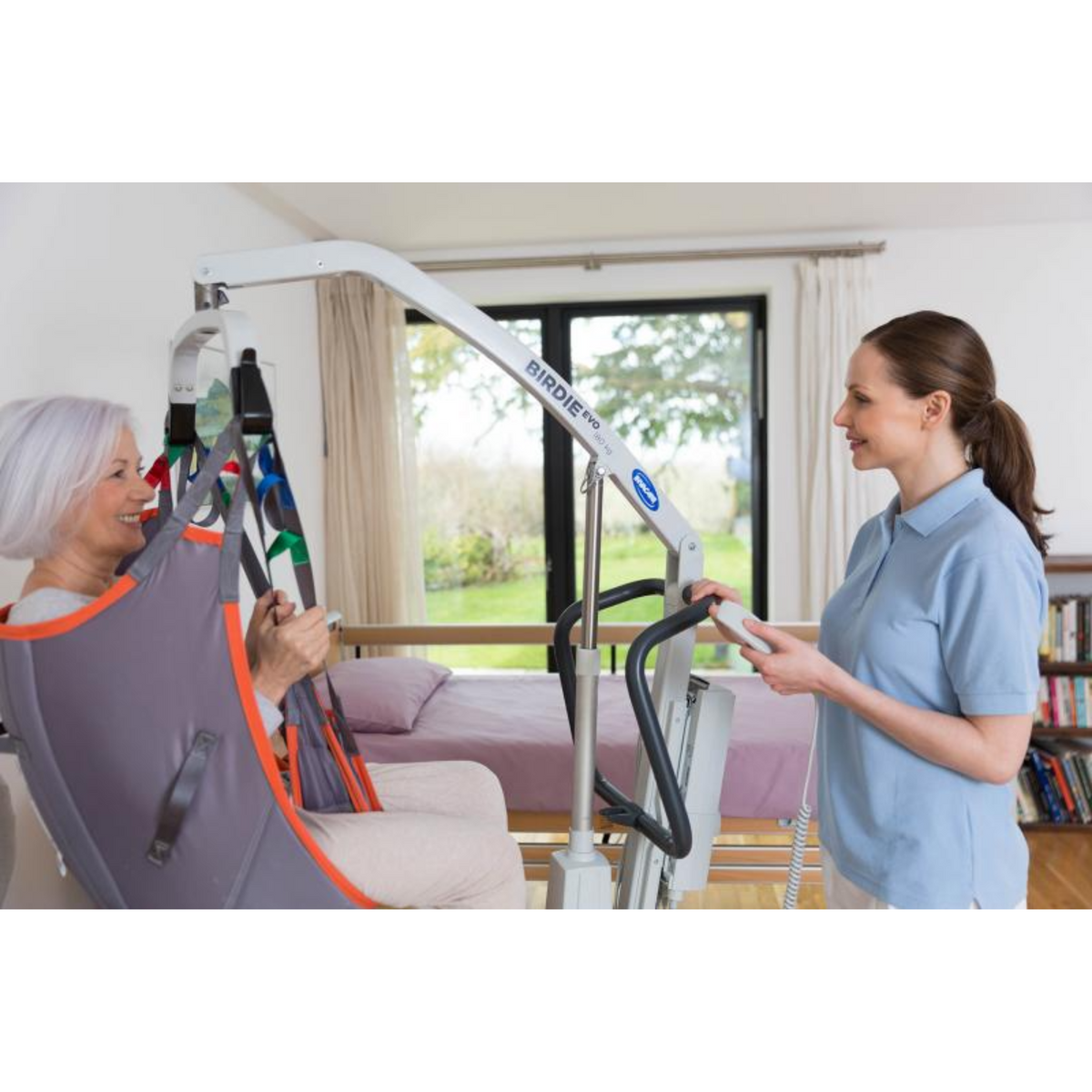 Invacare | Birdie Evo Patient Mobile 180kg Hoist Lift Fall Prevention ...