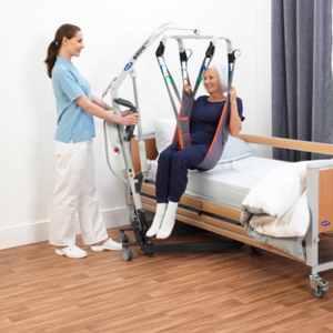 Birdie EVO and Birdie EVO Compact Comfortable, Compact Patient Lifts for Domestic and Care Environments lifting patient view