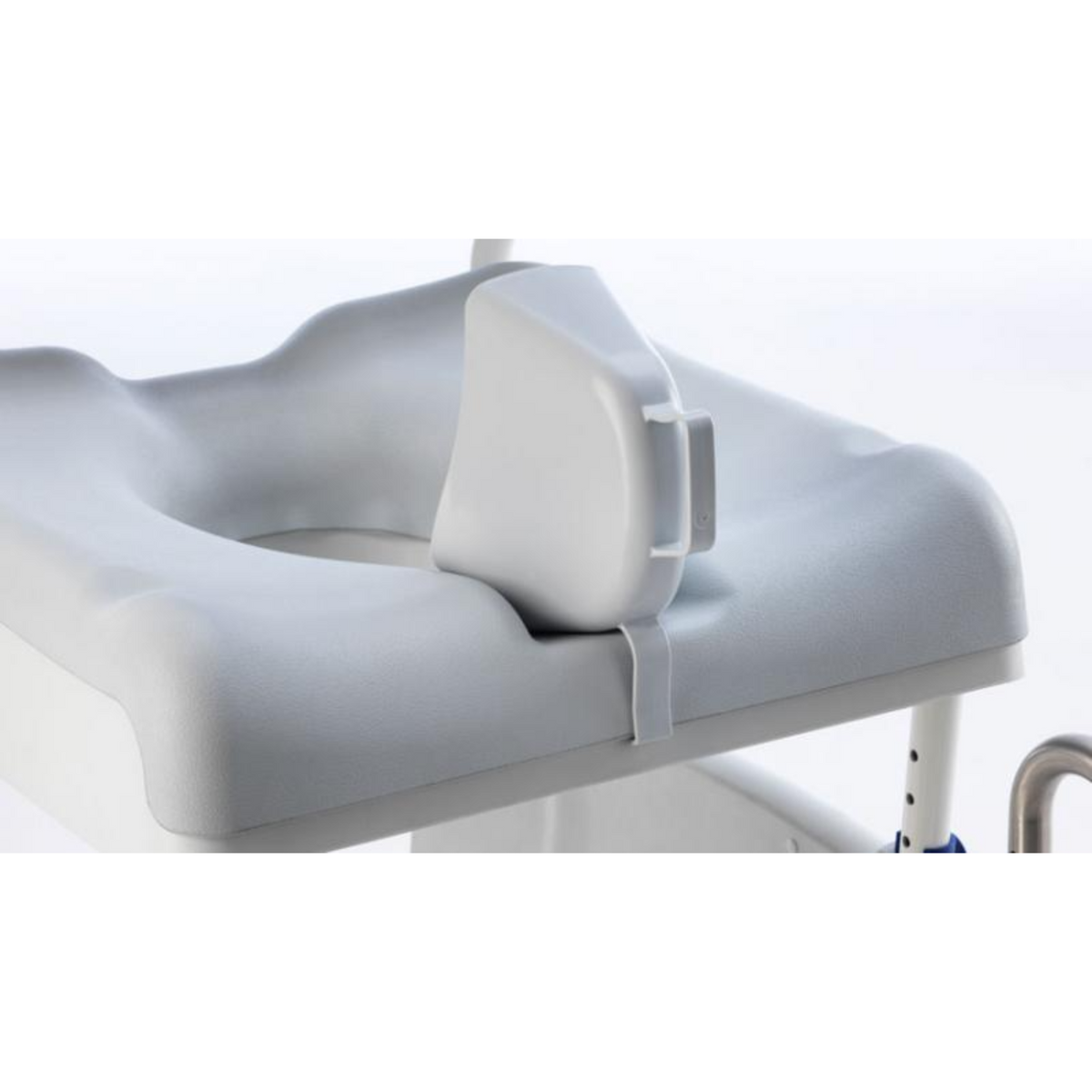 Invacare | Ocean Ergo XL Shower Chair Commode Height-Adjustable, Ergonomic Design for Enhanced Comfort and Independence  seat view