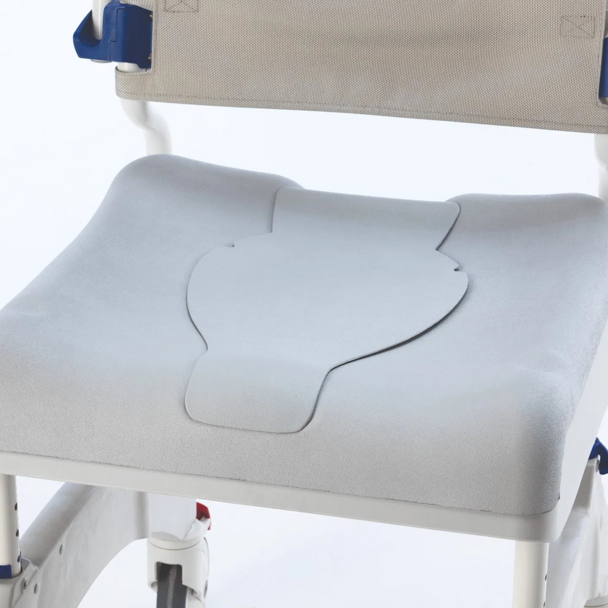 Invacare | Ocean Ergo XL Shower Chair Commode Height-Adjustable, Ergonomic Design for Enhanced Comfort and Independence  seat closed