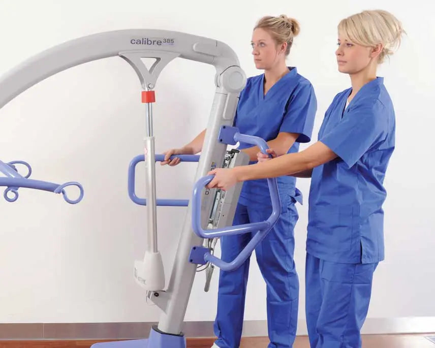 Joerns Oxford Calibre Mobile Hoist in use