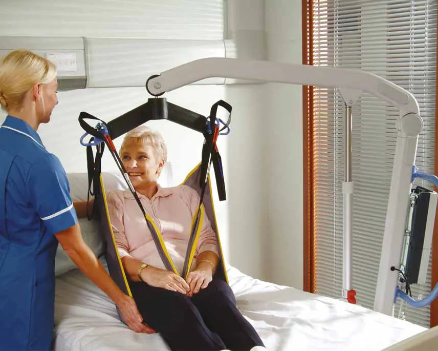 Joerns Oxford Presence Mobile Hoist in use