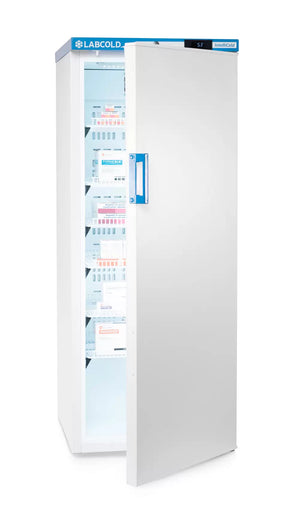 Labcold Free standing RLDF1019 Medical Fridge partly opened