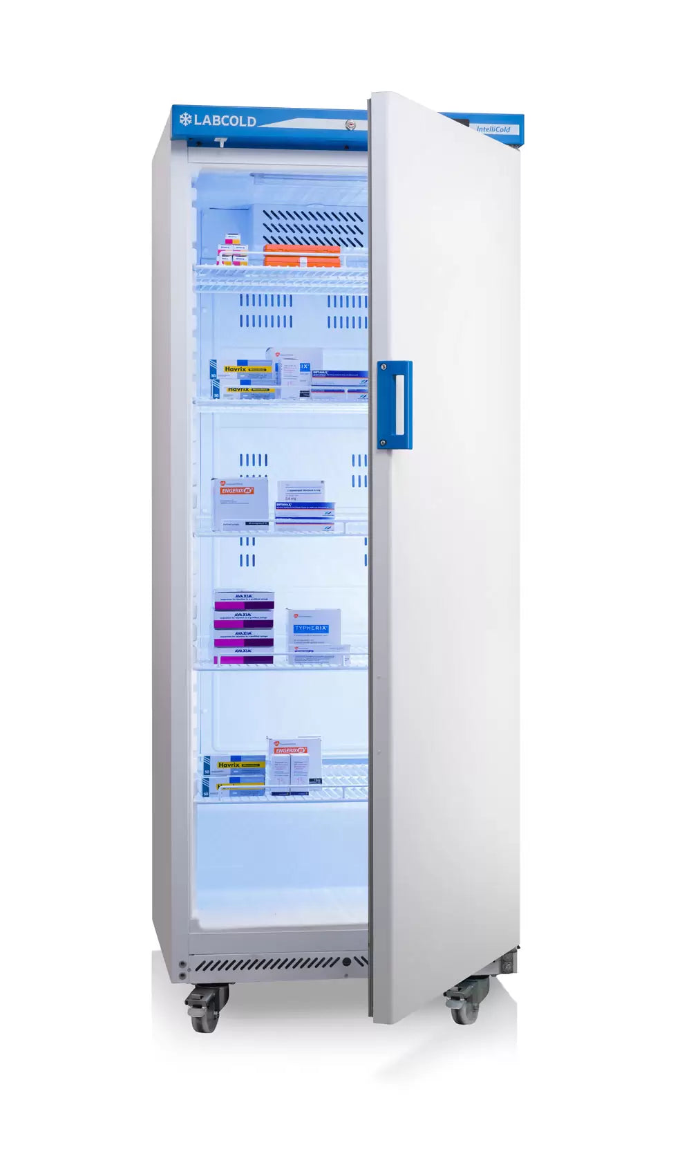 Labcold Free standing RLDF1819 Medical Fridge opened