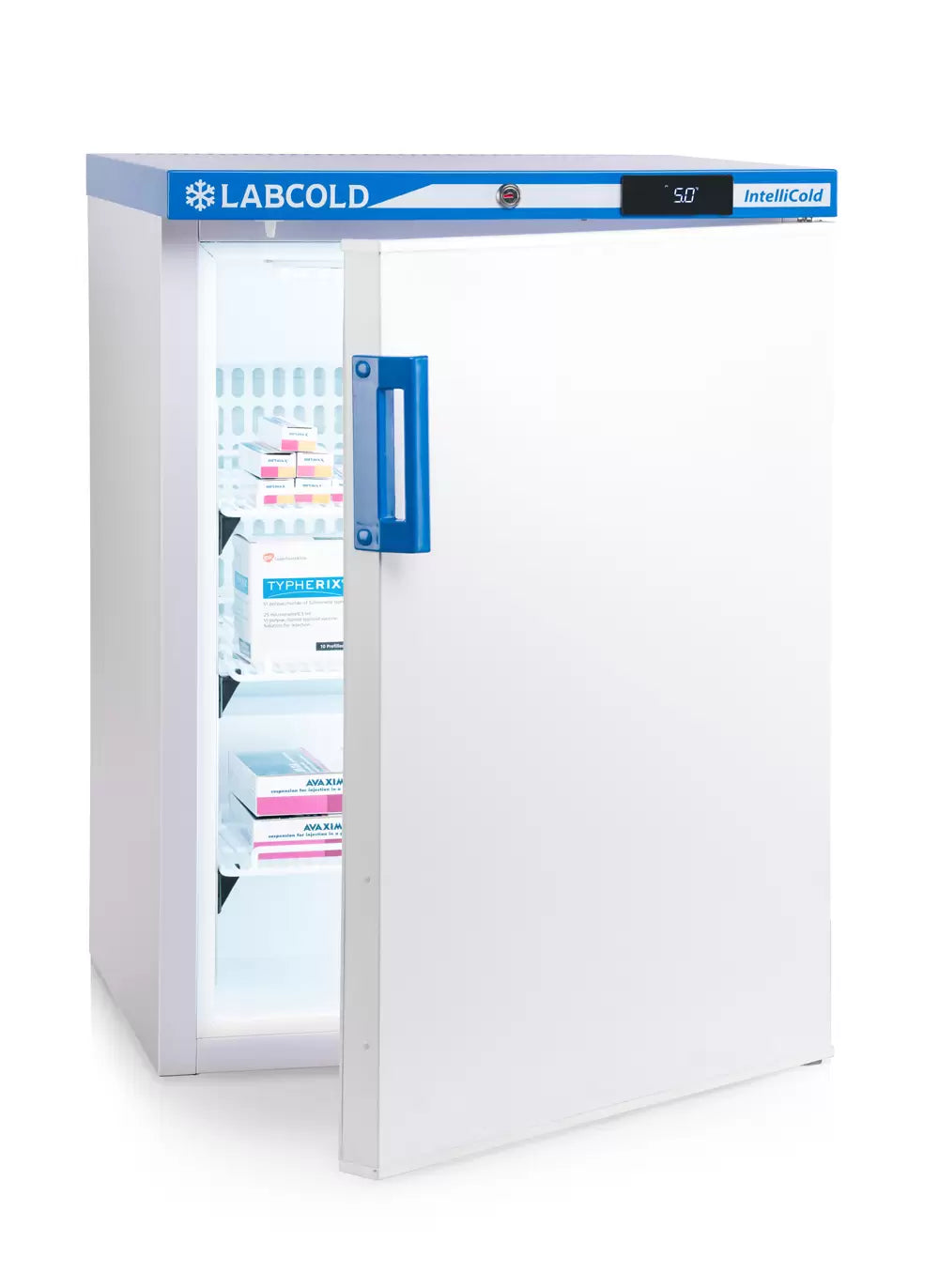 Labcold Undercounter RLDF0519 Medical Fridge partly opened
