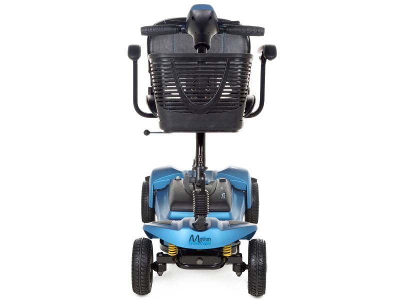 Blue Motion Healthcare Lithilite, lightweight lithium battery Mobility Scooter front view