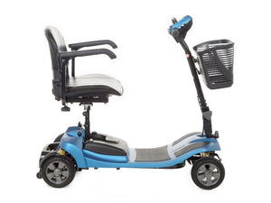 Blue Motion Healthcare Lithilite, lightweight lithium battery Mobility Scooter side view