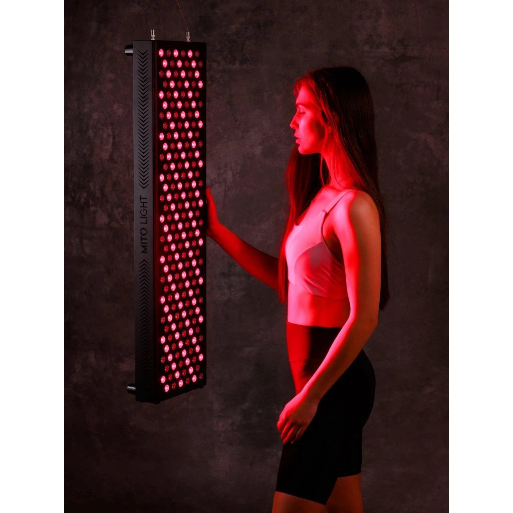 Mito Light Biohacker 3.0 Red Light Therapy in use by female user 2
