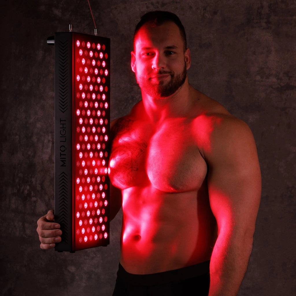 Mito Light Expert 3.0 Red Light Therapy in use by male user