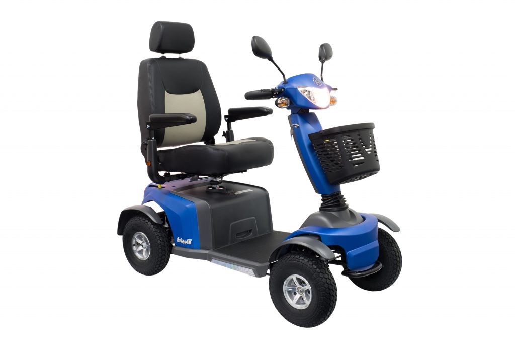 VanOs Excel Galaxy II 4 Wheel Mobility Scooter, blue
