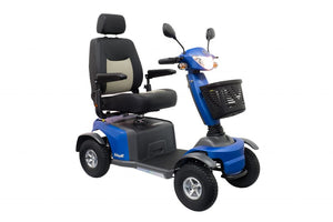 VanOs Excel Galaxy II 4 Wheel Mobility Scooter, blue