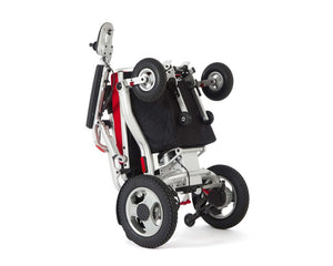 Motion Healthcare Aerolite Trekker Electric Wheelchair folded up