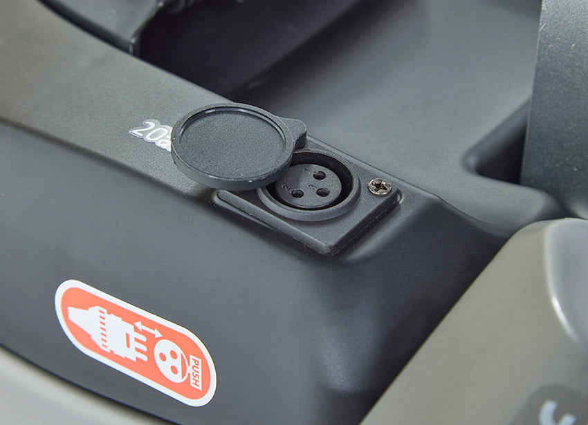 Motion Healthcare Alumina Air Mobility Scooter charging port