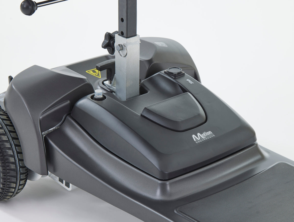 Motion Healthcare Alumina PRO, 4 Wheel, Lightweight, Electric Mobility Scooter with Lithium Battery, charcoal battery