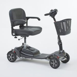 Motion Healthcare Alumina PRO, 4 Wheel, Lightweight, Electric Mobility Scooter with Lithium Battery, charcoal