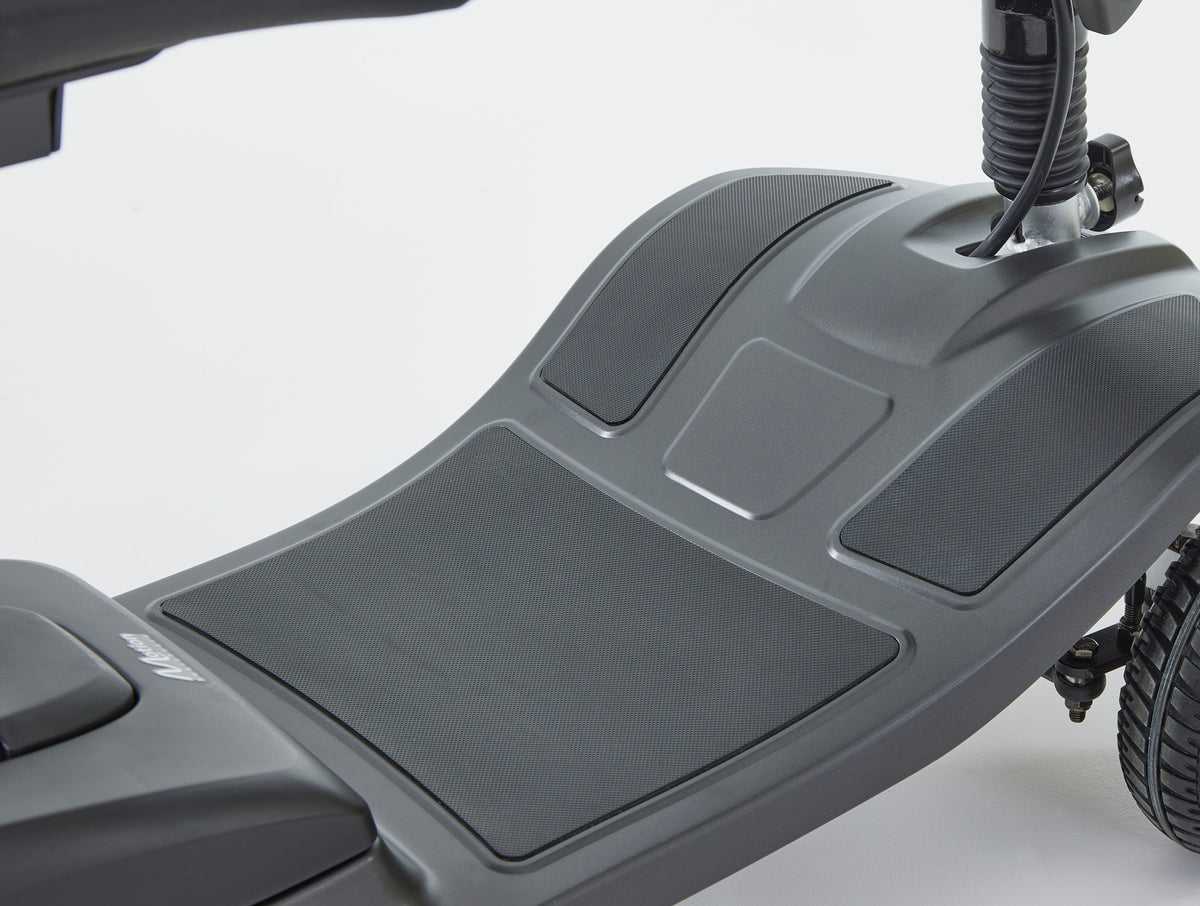 Motion Healthcare Alumina PRO, 4 Wheel, Lightweight, Electric Mobility Scooter with Lithium Battery, charcoal foot rest