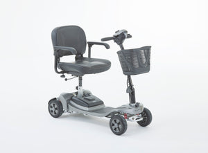 Motion Healthcare Alumina PRO, 4 Wheel, Lightweight, Electric Mobility Scooter with Lithium Battery, grey
