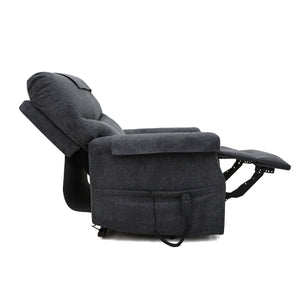 Motion Healthcare Hamdon Rise and Recline Chair partly reclined leg rest extenden side view