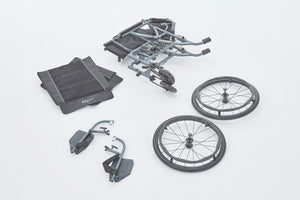 Motion Healthcare Magnelite Self Propelled fully disassembles for easy transport and storage