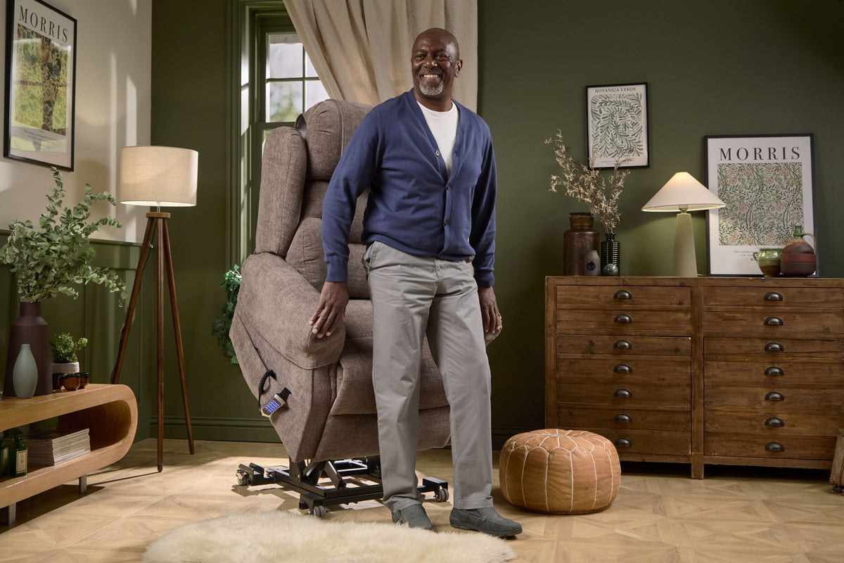 Motion Healthcare Monterey Rise and Recline Chair in use