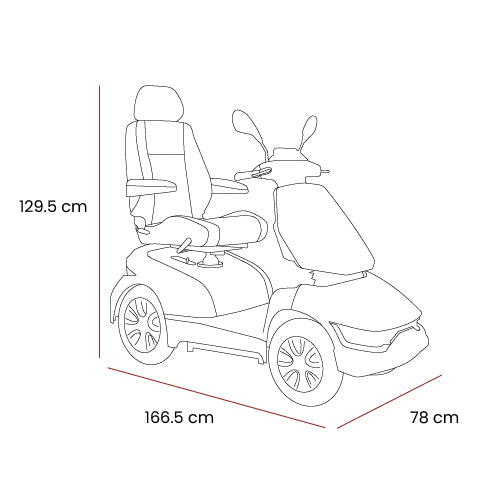 Motion Healthcare Xcursion Mobility Scooter specifications