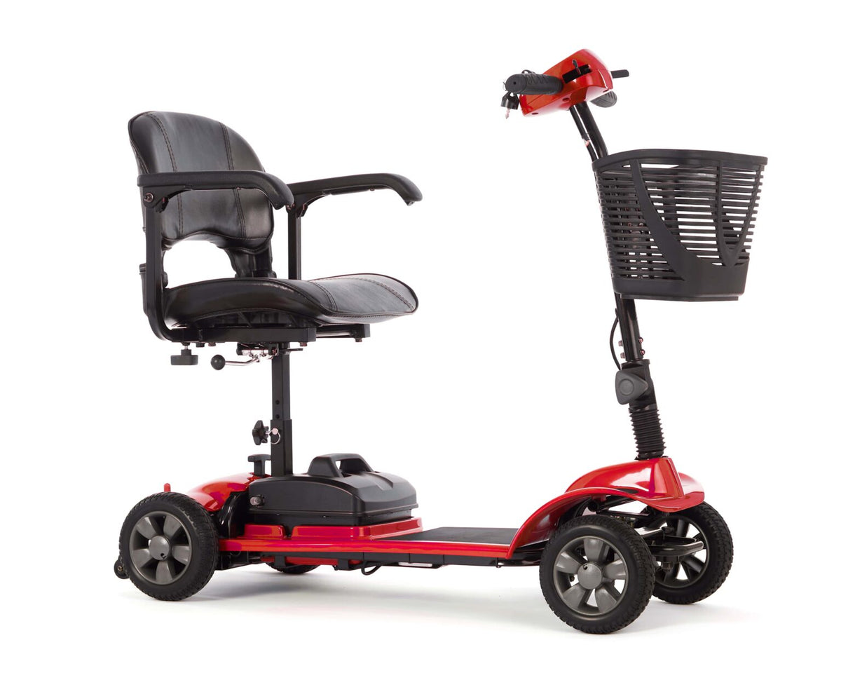Motion Healthcare eLite Folding Mobility Scooter in red