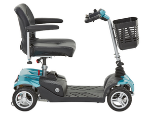 Motion Healthcare Airium 4 Wheel Lightweight Electric Mobility Scooter Lithium Battery teal
