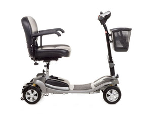 Motion Healthcare Alumina, lightweight Mobility Scooter, lithium battery, grey side on