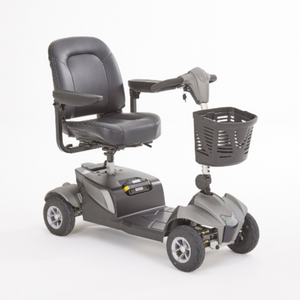 Motion Healthcare Aura, 4 Wheel, Lightweight, Electric Mobility Scooter, Lithium Battery Charcoal colour