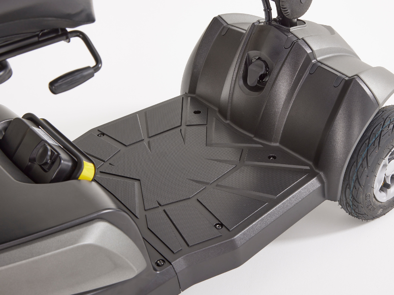 Motion Healthcare Aura, 4 Wheel, Lightweight, Electric Mobility Scooter, Lithium Battery foot rest