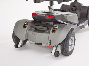Motion Healthcare Aura, 4 Wheel, Lightweight, Electric Mobility Scooter, Lithium Battery rear close up