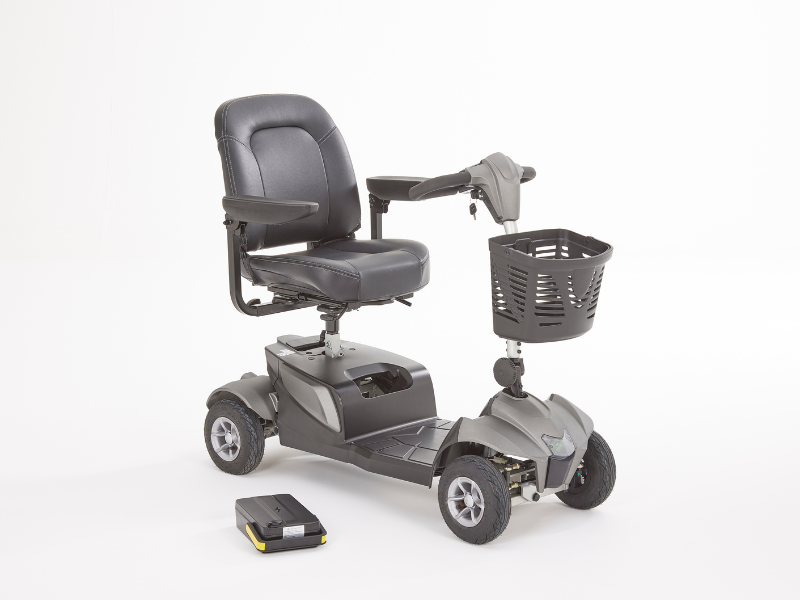 Motion Healthcare Aura, 4 Wheel, Lightweight, Electric Mobility Scooter, Lithium Battery removed
