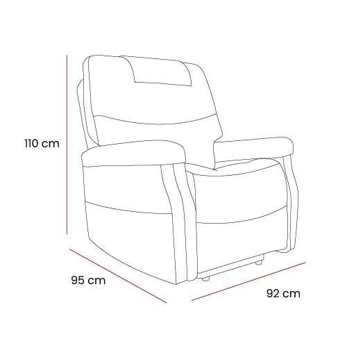 Motion Healthcare Hamdon Rise and Recline Chair Dimensions