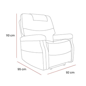 Motion Healthcare Hamdon Rise and Recline Chair Dimensions