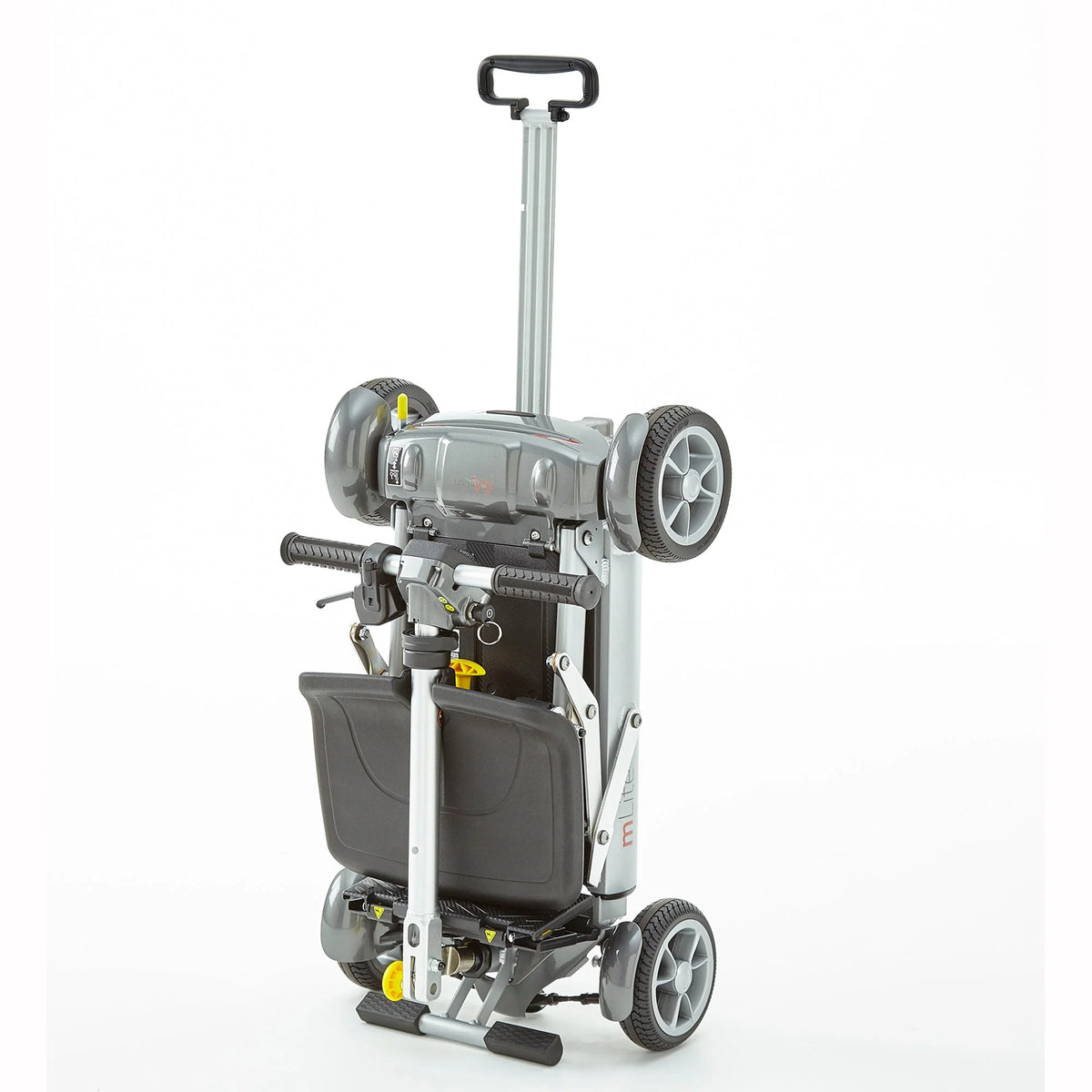 Motion Healthcare mLite, 4 Wheel, Lightweight, Folding Electric Mobility Scooter, grey Lithium Battery grey folded