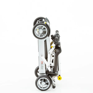 Motion Healthcare mLite, 4 Wheel, Lightweight, Folding Electric Mobility Scooter, grey Lithium Battery grey folded