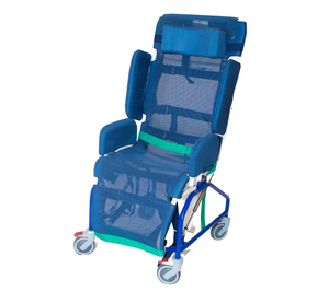 Orchid Medicare Tilt-in-Space Shower Chair for adults side view