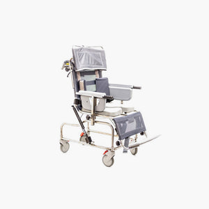 Osprey 981 Tilt in Space Paediatric shower Chair commode side
