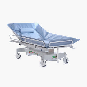 Osprey Heavy Duty Shower Trolley 300kg Safe Load and Extra Wide Comfort for Easy Disabled Client bathing