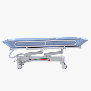 Osprey Hydraulic Shower Trolley for disabled bathing side view