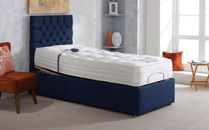 Adjust-A-Bed Pure 1500 Adjustable Electric Bed Frame With Orthopaedic Mattress