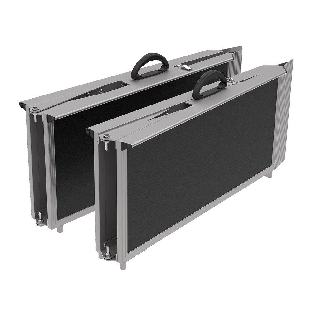 Rehasense | Broadband Defrag Ramp Set 2 | Ideal for Safe Accessibility in All Weather Conditions Folded Position