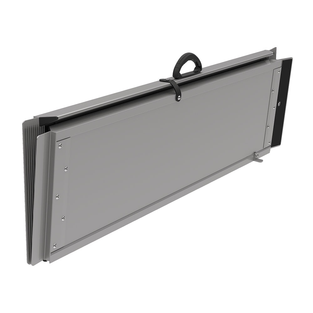 Rehasense | Broadband Spectrum Ramp | Weather-Resistant Solutions for Safe Accessibility Folded Position