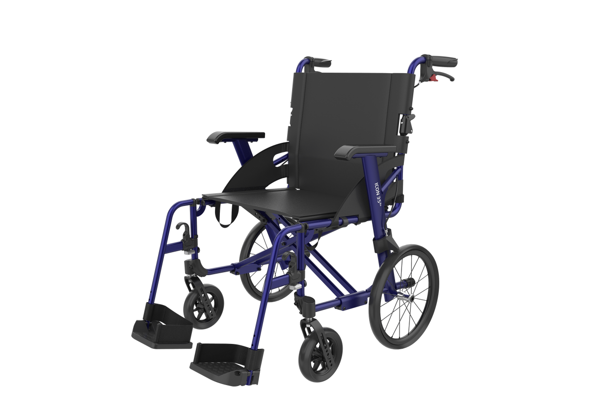 Rehasense Icon 35 BX Wheelchair in Blue