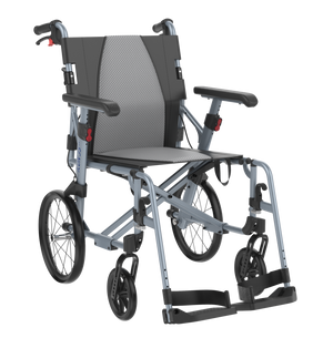Rehasense | Icon 35 LX transit Wheelchair | Adjustable Armrests for Optimal Pressure Relief Front Right